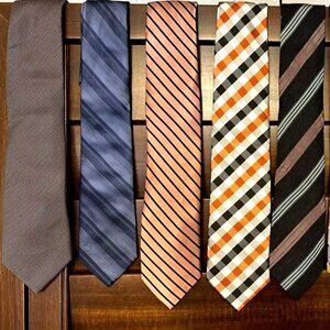 Lot Of 9 Luxury Silk Ties, Scott Allan, Saks Fifth Ave, Wolfmark, Vitorofolo